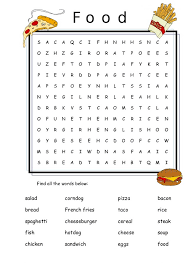 They're equally good for kids learning how to spell, for adults wanting to stimulate their mind, or for senior citizens looking to keep their minds sharp. Food Word Search Puzzles Activity Shelter