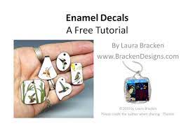 Enamel Decals Free Tutorial Video Is In The Listing Description Free Tutorial Tutorial Good Tutorials