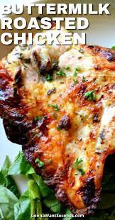 Buttermilk Roasted Chicken Recipe Poultry Recipes Chicken Recipes Oven Roasted Chicken