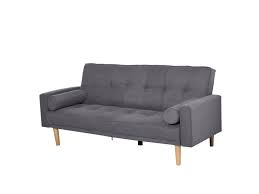 Ce canapé d'une dimension de 209 x 82 cm est d'excellente fracture. Canape Convertible 3 Places Design Scandinave Dossier Inclinable 3 Positions Pieds Bois Tissu Lin Gris Vente De Homcom Conforama