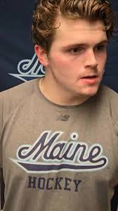 Maine junior forward Owen Fowler postgame after his two goals in a win over  #11 Boston University, Full video here