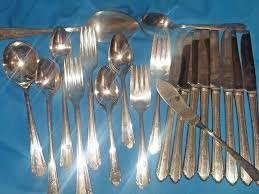 Vintage Wm A Rogers Overlaid Paramount 1933 Oneida Ltd Silverplate Lot Of 46 Pcs Wmarogers Artdeco Wmarogersoneida Vintage Silver Plate Overlays