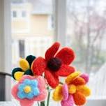 Needle Felting Flower Workshop by the Creek