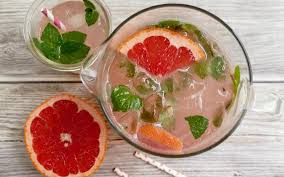 Pink Grapefruit Soda Frische Grapefruit Limonade Rezept Limonade Grapefruit Minze