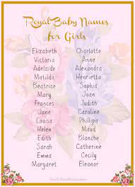 Royal baby names are usually selected for their strength, beauty, and historical significance. Royal Baby Names For Boys And Girls