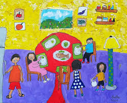 Excercise your creativity with these drawing ideas for kids. Online Art Exhibition Of Family Portraits By Children Little Artists Created During Global Pandemic Artudio