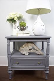 Here S The Tale Of My Custom Gray Painted Side Table My Sweet Friend Carol Is Fun Adventu Painted Side Tables Grey Painted Side Tables Living Room Side Table