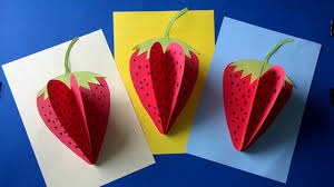 strawberry paper craft