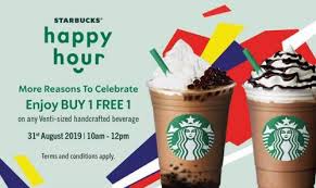 Starbucks Merdeka Celebration Buy 1 Free 1 On Any Venti Sized Handcrafted Beverage In 2020 Starbucks Starbucks Poster Handcraft