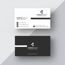 Black And White Business Card Design 