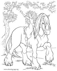 Brave Disney Coloring Page Disney Princess Coloring Pages Horse Coloring Pages Princess Coloring Pages