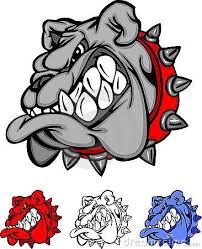 Bulldog Team Mascot Vector Logo Bulldog Drawing Bulldog Cartoon Pitbull Art
