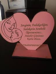 Anneler Gunu Hediyesi Ahsap Plaket Anneler Gunu Anne Lazer Kesim Ahsap