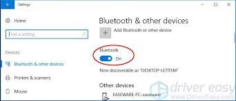 Then your laptop pc is searching for and can be discovered by nearby bluetooth devices. How To Turn On Bluetooth On Windows 10 Solved Driver Easy