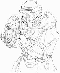 Master Chief Coloring Pages Halo Drawings Anime Character Drawing Halo Armor