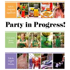 A progressive dinner party provides an opportunity to send guests on a scavenger hunt. Color Themed Outdoor Party Menu And Ideas Rachael Ray In Season
