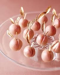 Peach Confections Dessert Buffet Recipes Bridal Shower Desserts Marzipan