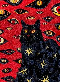 Check spelling or type a new query. Opportunityisland Moodboard Wallpaper Schwarze Katze Augen Sterne Mond Psychedelic Art Art Cat Art