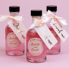 Personalized Mini Gin Bottles Make Fun Wedding Favors Blush And Gold Wedding Favors Mini Li Wedding Favours Gin Homemade Wedding Favors Pink Wedding Favor
