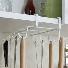 31 results kitchen product type: Double Row Tea Cup Mug Holder Under Shelf Cup Hanger Drying Rack 12 Hooks Towel Holder Multifunction Chest Cabinet Organizer Holder Kitchen Storage Rack Stainless Steel Cupboard Hanging Hook Hanger Mug Holders