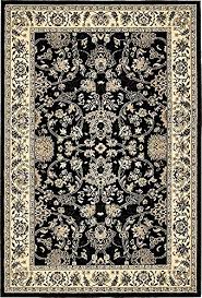 Traditional floral overall pattern with border gray area rug (4' 0 x 6' 0). Unique Loom Kashan Collection Traditional Floral Overall Pattern With Border Black Area Rug 4 0 X 6 0 Pricepulse
