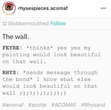 We Want The Wall Scene Acotar Funny Book Memes Book Fandoms