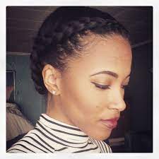 Two Cornrows A Quick Easy Protective Style For Natural Hair Natural Hair Styles Cornrows Natural Hair Natural Hair Styles Easy