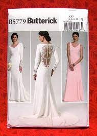 Butterick Sewing Pattern B5779 Wedding Gown Dress Train Wedding Dress Sewing Patterns Wedding Gown Patterns Formal Dress Patterns