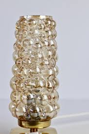 Huge antique art deco skyscraper ceiling light globe milk glass 1920s. Vintage 1960s Limburg Style Amber Bubble Glass And Brass Table Lamps By Teka At 1stdibs
