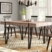 These Chairs Could Possibly Work Together With This Table Https Www Wayfair Com Furniture P Dining Table In Kitchen Dining Room Industrial Wood Dining Table
