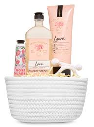 *new* midnight ~ men's 2pc gift set ~ bath & body works ~ free ship! Rose Lover S White Silver Basket Gift Set Bath Body Works