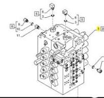 Distribuitor hidraulic Case KSJ16790 KSJ16790 pentru ...