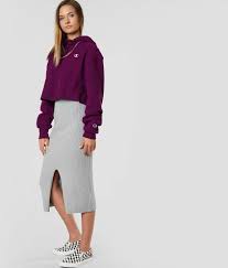Champion Reverse Weave Cropped Sweatshirt Women S Sweatshirts In Venetian Purple Buckle