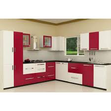 A wealth of fitted kitchen ideas, colours and kitchen storage the combination of colours such as red, yellow, orange and green form warm colour tones. Red And White Fancy Modular Kitchen Rs 600 Square Feet Chennai Furniture Id 18889377255