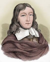 John Milton (1608-1674). British poet. Colored engraving