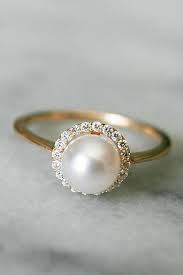 Pearl Engagement Rings For A Beautiful Romantic Look Pearl Engagement Rings Halo Rose Gold Pearl Engagement Ring Pearl Wedding Ring Unique Engagement Rings