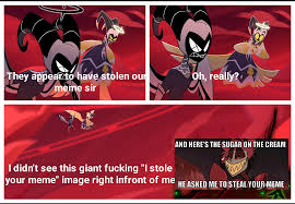 mujhe pata hai Adam apni jaan bachane ke liye bhi kisi aurat ka muh nahin  lagayega (rius-cave by tumblr pe) : rHazbinHotel