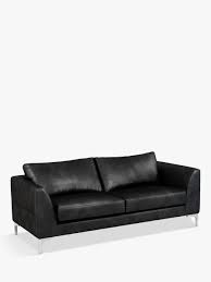 See more ideas about house interior, living room decor, interior design. John Lewis Partners Belgrave Large 3 Seater Leather Sofa Metal Leg Contempo Black At John Lewis Partners