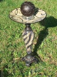 Bird Feeder Repurposed Yard Art Made By Laurie Flaherty Yard Art Garden Art Diy Bird Bath