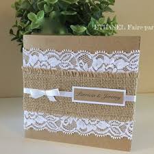 Vous retrouverez aussi le faire part mariage romantique, en passant par le faire part mariage champêtre ou voyage, le faire part mariage kraft ou le faire part mariage rose poudré ! Faire Part Mariage Kraft Et Dentelle Mariage Champetre Dentelle Et Jute Lot De 10 Un Grand Marche