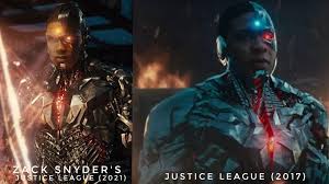 Superman looks different as he sports a black suit and shoots lasers from his eyes. Zack Snyder S Justice League Cyborg Photo Looks Different 2017 Version
