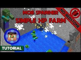 Minecraft 1 13 Tutorial Mob Spawner Xp Farm No Redstone Skeleton And Zombie Farm Youtube Zombie Farm Minecraft Tutorial Minecraft 1