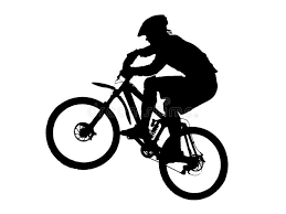 Mountain Biker Jump With A Mountain Bike With Vector Eps Format Sponsored Sponsored Ad Biker Mountain Eps Bike Silhouette Mountain Biking Bike