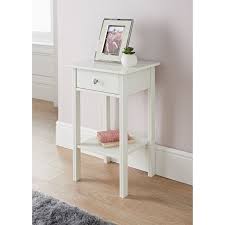 Larson 1 Drawer Side Table Side Tables Bedroom White Side Tables Table