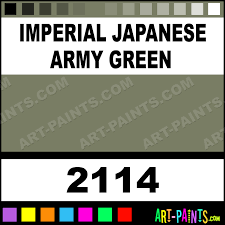 Imperial Japanese Army Green Testors Metal Paints And