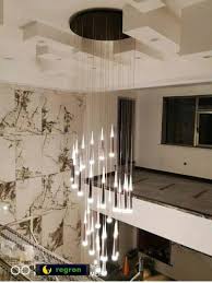 Modern Long Led Cone Pendant Lights For Stairwell Salon 1 5 3 5m Spiral Stair Lights Stairway Dining Room Hanging Lamp Led Avize In 2020 Stair Lights Stair Lighting Pendant Modern Houses Interior