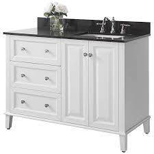 Shop luxury living direct for a great selection of stylish off center sink, bathroom vanities. Hannah 48 White Granite Top Off Center Right Sink Vanity 1m912 Lamps Plus