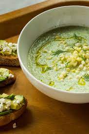 Chilled Cucumber Soup With Avocado Toast Recipe Recipe Recipes Nyt Cooking Toast Recipes