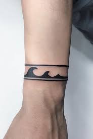 A tattoo that wraps around like a bracelet. 60 Unique Wave Tattoo Designs To Get Inspired Artistic Haven