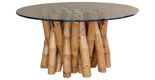 Bamboo Dining Table W Glass Top Glass Kitchen Tables Bamboo Furniture Glass Top Dining Table